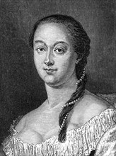 la Princesse Nathalie Dolgorouki. Exécutée le 12 novembre 1739. Gros plan.