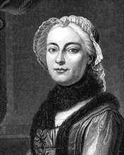 Marie-Thérèse Rodet Geoffrin, née à Paris en 1699 et morte à Paris le 6 octobre 1777, est une