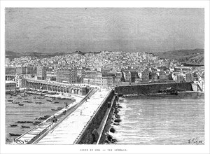 Alger en 1885. Vue générale.
