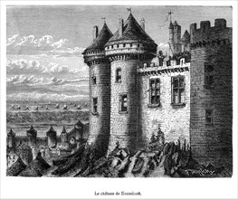 Château de Hennebont. en 1342, pendant la guerre de succession du duché de Bretagne, Charles de