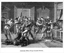 Assassinat d'Henri III par Jacques Clément.