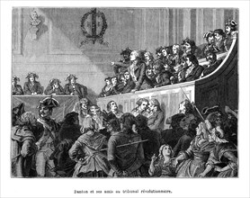Danton et ses amis au tribunal révolutionnaire.
