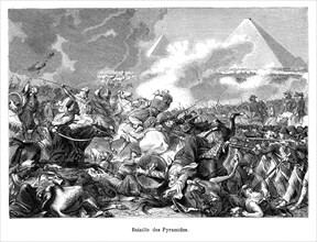 La bataille des pyramides a lieu le 3 thermidor An VI (21 juillet 1798) entre l'Armée française