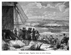 Bataille de Ligny. Napoléon donne ses ordres d'attaque. La bataille de Ligny opposa l'armée