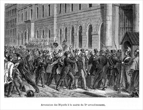 2 décembre 1851. Arrestation des Députés à la mairie du Xe arrondissement.