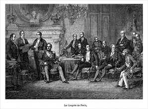 Le traité de Paris du 30 mars 1856, met fin à la guerre de Crimée (1853-1856)