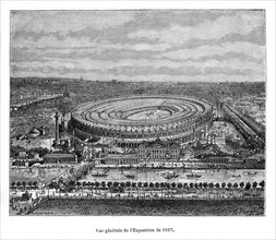 Paris. Vue générale de l'Exposition de 1867.