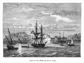 Napoléon. Départ de l'île d'Elbe. 26 février 1815.