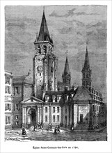 Eglise de Saint-Germain-des-Près en 1794.