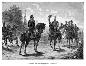 Entrevue des deux empereurs à Villafranca. 11 juillet 1859 : entrevue de Villafranca entre Napoléon