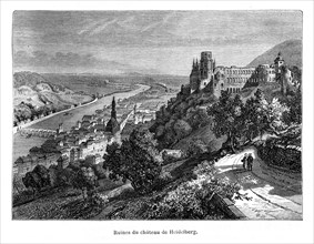 Ruines du château de Heidelberg.