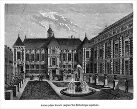 Ancien palais Mazarin. Bibliothèque impériale puis nationale.