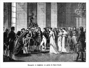 Bonaparte et Joséphine au palais de Saint-Cloud.
