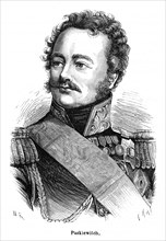 Ivan Fedorovitch Paskevitch (ou Paskiewitch). Maréchal russe (Poltava 1782-Varsovie 1856). Il
