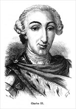 Charles III (Madrid, 20 janvier 1716 - Madrid, 14 décembre 1788) fut roi des Espagnes et des Indes