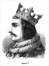 Charles V de France, dit Charles le Sage (né à Vincennes, le 21 janvier 1338 - mort à
