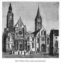 Eglise Saint-Etienne du Mont et ancienne abbaye Sainte-Geneviève.