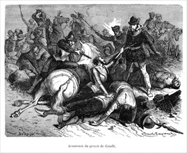 Assassinat du prince de Condé. Louis Ier de Bourbon, prince de Condé, duc d'Enghien (Vendôme, 7 mai