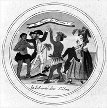 Révolution Française. Abolition de l'esclavage. Mai 1791. La liberté des Noirs.