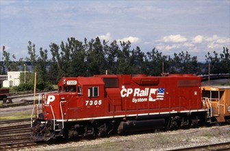 Train of the canadian pacific railway