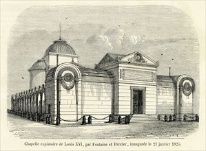 Chapelle expiatoire de Louis XVI, par Fontaine et Percier, inaugurée le 21 janvier 1825.