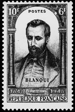 Blanqui (Louis Auguste) - (1805-1881) - Théoricien socialiste et révolutionnaire - Timbre. Mention