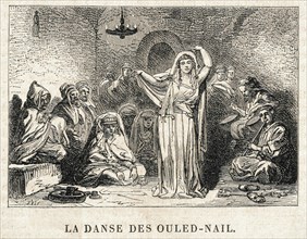 Maghreb. La danse des Ouled-Nail. Danse algérienne.