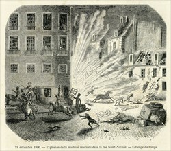 24 décembre 1800. Explosion de la machine infernale dans la rue Saint-Nicaise. Attentat.