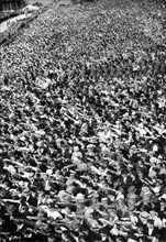 Adolf Hitler. Saarkundgebung auf dem Ehrenbreitstein im August 1934. Adolf Hitler. Août 1934.