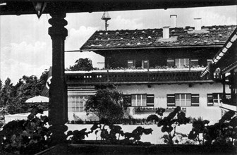 Adolf Hitler. Haus Wachenfeld am Obersalzberg bei Berchtesgaden. Adolf Hitler. La maison Wachenfeld