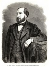 1864. Guillaume Victor Émile Augier, né le 17 septembre 1820 à Valence et mort le 25 octobre 1889 à