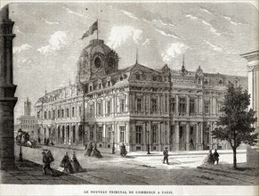 Le nouveau tribunal de commerce de Paris. 1864.