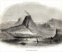 Vue du mont Vésuve. 1864.