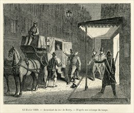 13 février 1820. Assassinat du duc de Berry.