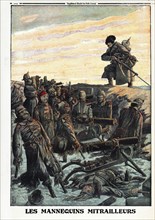Le Petit Journal (supplément Illustré) du Dimanche 6 février 1916. N° 1311. Mannequins mitrailleurs