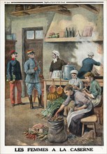 Le Petit Journal (supplément Illustré) du Dimanche 7 mai 1916. N° 1324. Les femmes à la caserne.