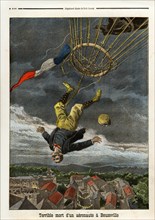 Le Petit Journal (supplément Illustré) du Dimanche 30 juillet 1899. N° 454. Mort d'un aéronaute à