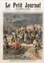 Le Petit Journal (supplément Illustré) du Lundi 19 mars 1894. N° 174. Départ des pêcheurs d'Islande