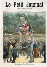 Le Petit Journal (supplément Illustré) du Lundi 25 juin 1894. N° 188. Le monôme des Saint-Cyriens.