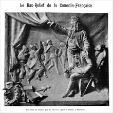 Comédie Française. Bas-relief en bronze, par M. Rivalta.