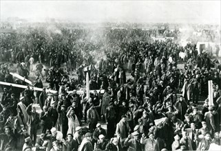1936. Guerre d'Espagne: - 9 février 1939 – Réfugiés espagnols à la frontière, au camp d’Argeles