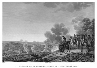 Epopée napoléonienne. Napoléon 1er. Russie. Bataille de la Moskova, livrée le 7 septembre 1812.
