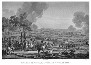 Epopée napoléonienne. Napoléon 1er. Bataille de Wagram, livrée le 7 juillet 1809.