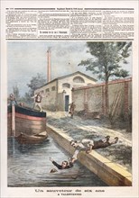 Le Petit Journal (supplément Illustré) du Samedi 18 juin 1892. N° 82. Sauvetage. Noyade. Un