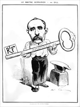 Caricature représentant Georges Clémenceau