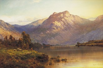 Breanski, A View of Benmore At Sunset