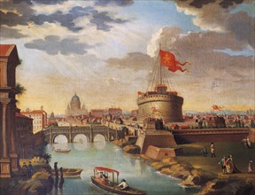 Anonymous, St Peter's Basilica and Castle Sant'Angelo in Rome