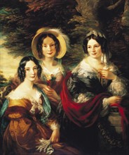 Davis, Portrait de Frances, Charlotte et Catherine Voules