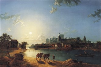 Pether, Le Château de Windsor au Clair de Lune