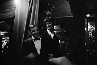 Charles Aznavour, Régine et Henri Salvador, 1965